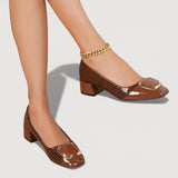 Livana – Croco Cipele S Blok Petom